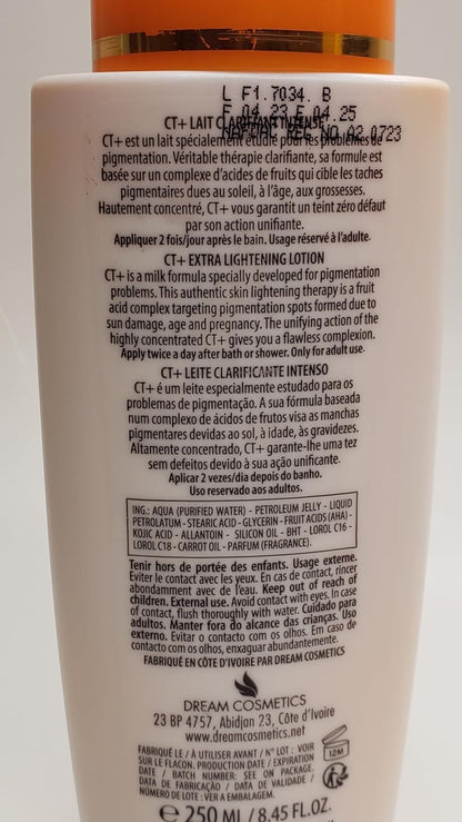 CT+ Clear Therapy Extra Lightening Skin Cream 6.76 & Lotion 8.45oz & Soap 6.17oz & Serum 2.37oz