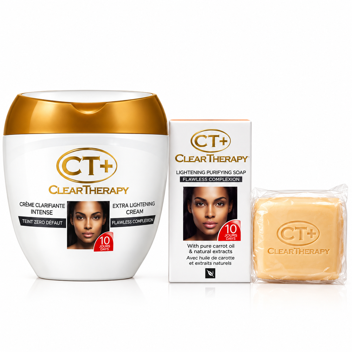 Clear Therapy Cream 400ml + Beauty Bar 175g